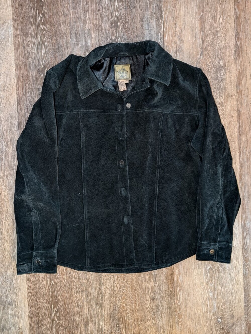 Vintage AMI Black Leather Jacket